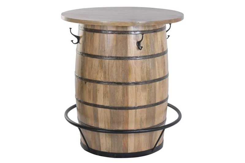 MESA BAR MANGO METAL 90X90X101 BARRIL