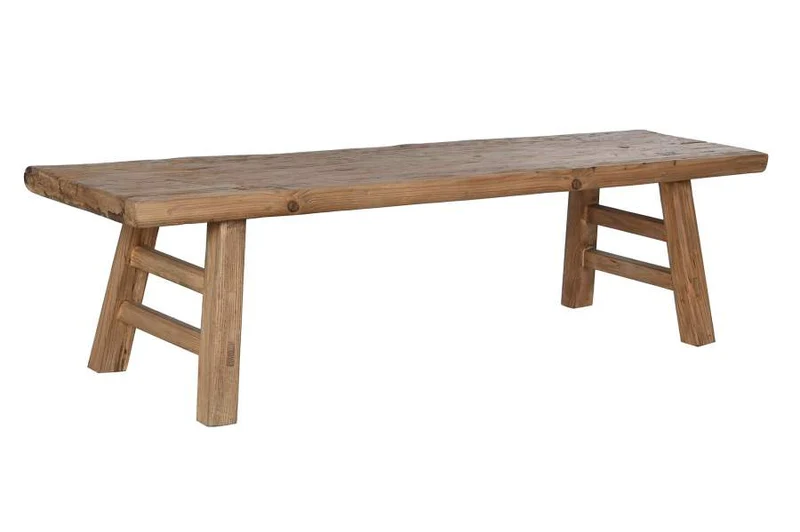 MESA CENTRO OLMO MACIZO 167X41X42,5 ACABADO