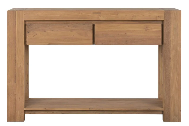 CONSOLA TECA RECICLADA 120X40X78 MARRON
