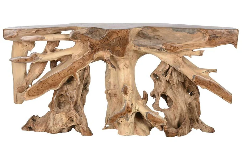CONSOLA RAIZ DE TECA 150X40X70 NATURAL NATURAL