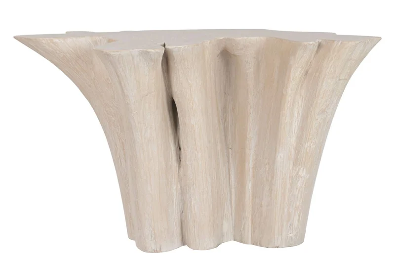 CONSOLA RAIZ DE TECA 120X40X77 DECAPE BLANCO