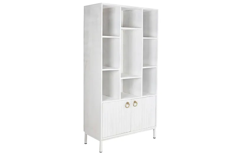 ESTANTERIA MANGO METAL 90X40X180 BLANCO