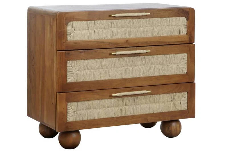 COMODA ACACIA RATAN 90X45X90 TRENZADO