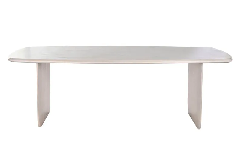 MESA COMEDOR MANGO 218X100X76 BLANCO