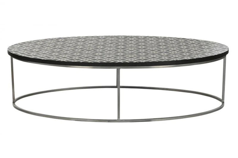 MESA CENTRO HUESO 150X80X40 TARACEA HECHO A MANO