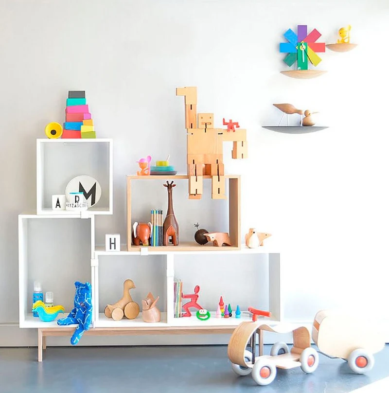 Estante | Stacked Medium white con fondo