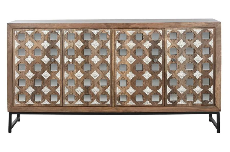 BUFFET MANGO ESPEJO 150X38X80 NATURAL