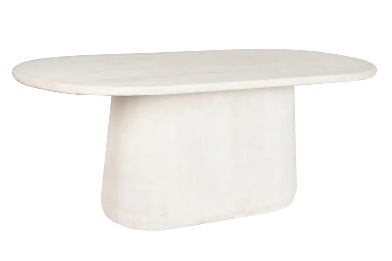 MESA COMEDOR MANGO 200X100X75 BLANCO