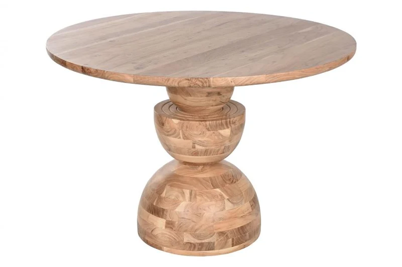 MESA REDONDA COMEDOR ACACIA 115X115X76 NATURAL
