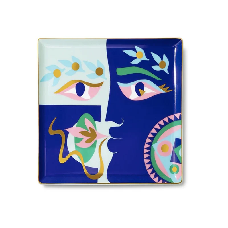 Bandeja Cerámica Claire Johnson Azul
