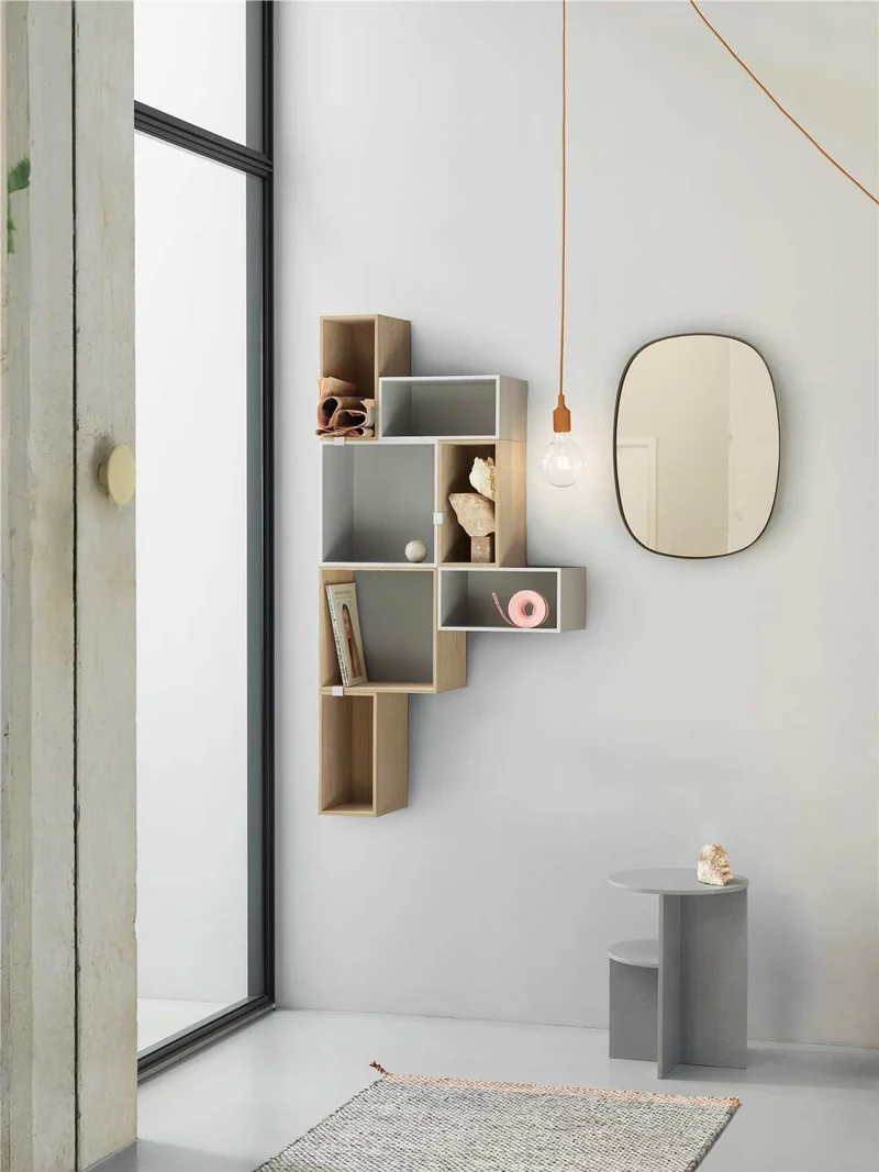 Estante | Mini Stacked Pequeño Gris Roble