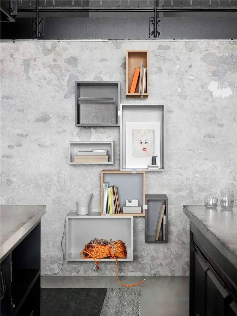 Estante | Stacked Pequeño Gris claro