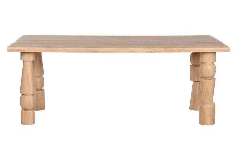 MESA COMEDOR MANGO 200X90X76 NATURAL