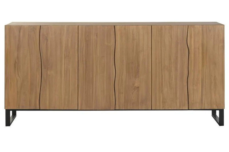 BUFFET TECA METAL 180X40X85 NATURAL NATURAL