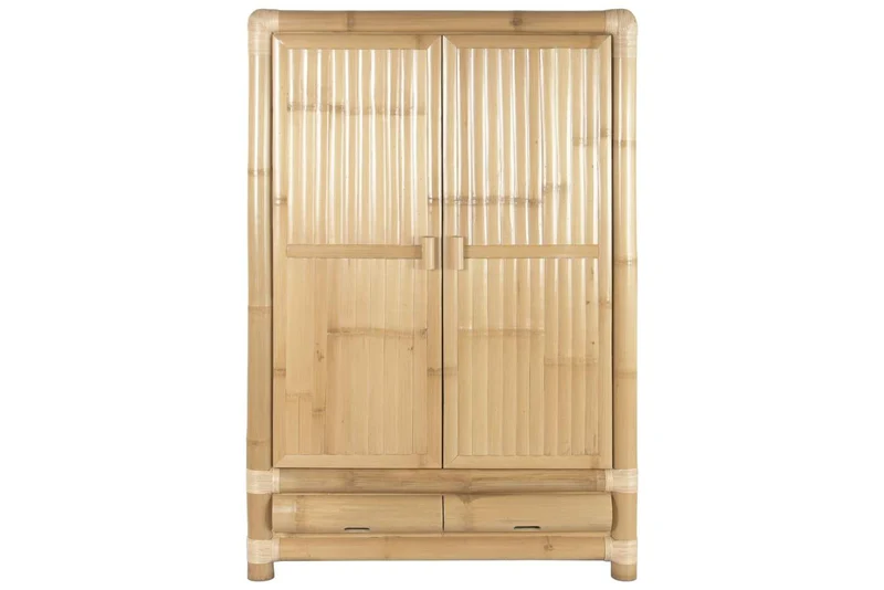 ARMARIO BAMBU RATAN 120X60X180 NATURAL