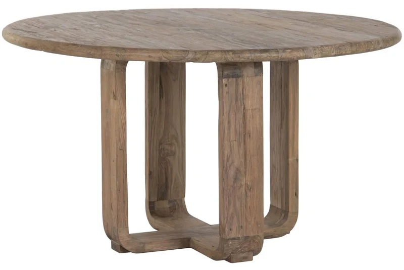 MESA REDONDA COMEDOR TECA RECICLADA 140X140X78