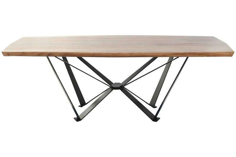 MESA COMEDOR ACACIA METAL 220X100X76