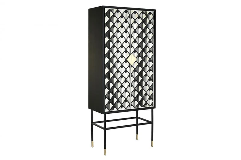 ARMARIO HUESO RESINA 75X40X180 ROMBO TARACEA