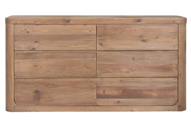 COMODA MADERA RECICLADA PINO 183X45X96