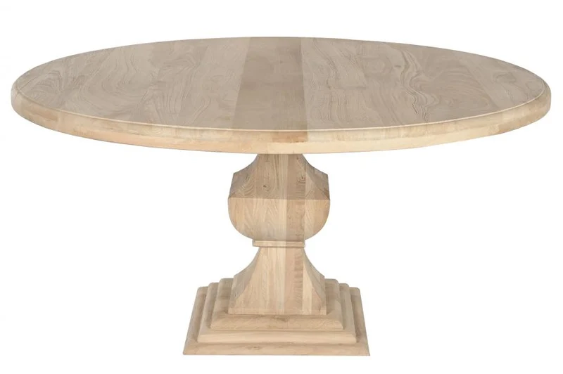 MESA REDONDA COMEDOR MANGO 150X150X76 NATURAL