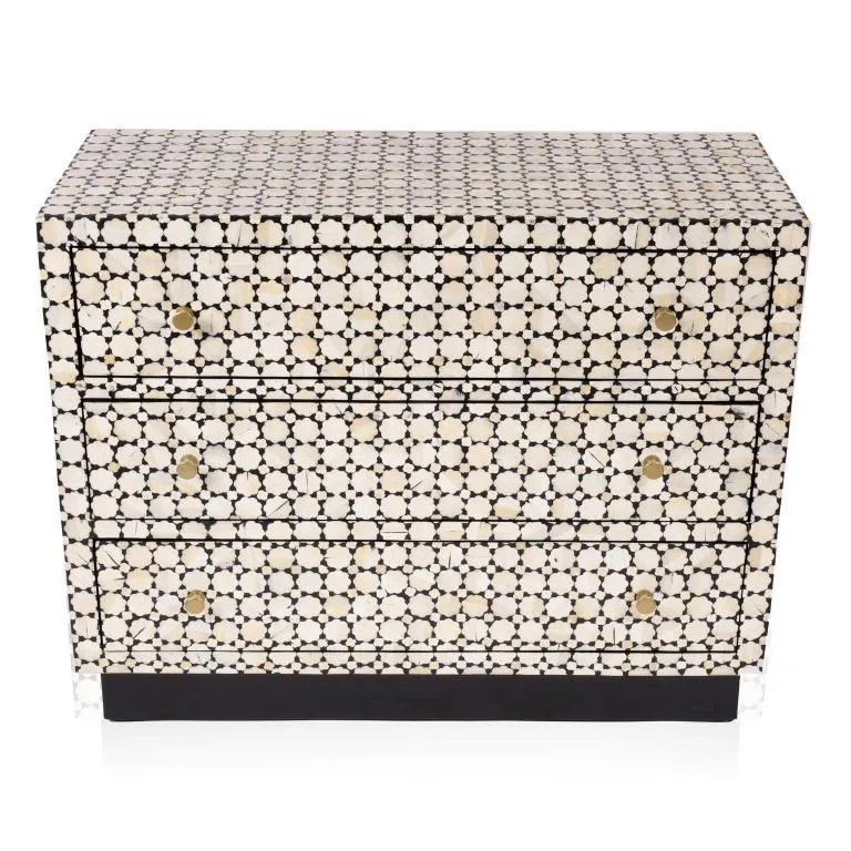 COMODA MANGO HUESO 100X40X80 TARACEA