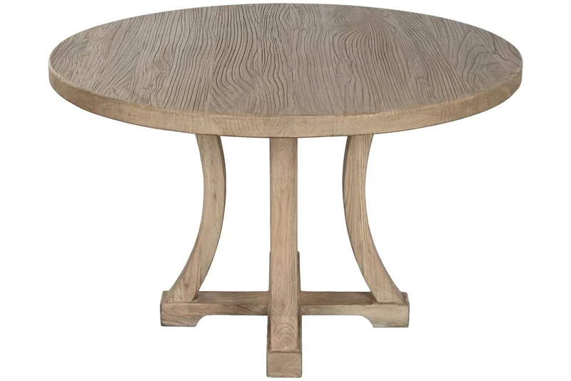 MESA COMEDOR OLMO MACIZO 120X120X76 NATURAL