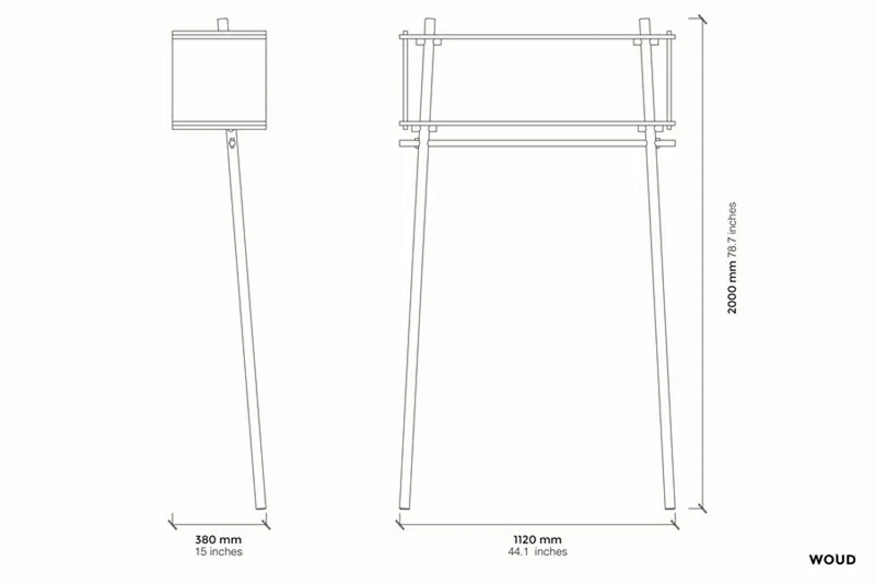 Estantería para ropa Tojbox Roble