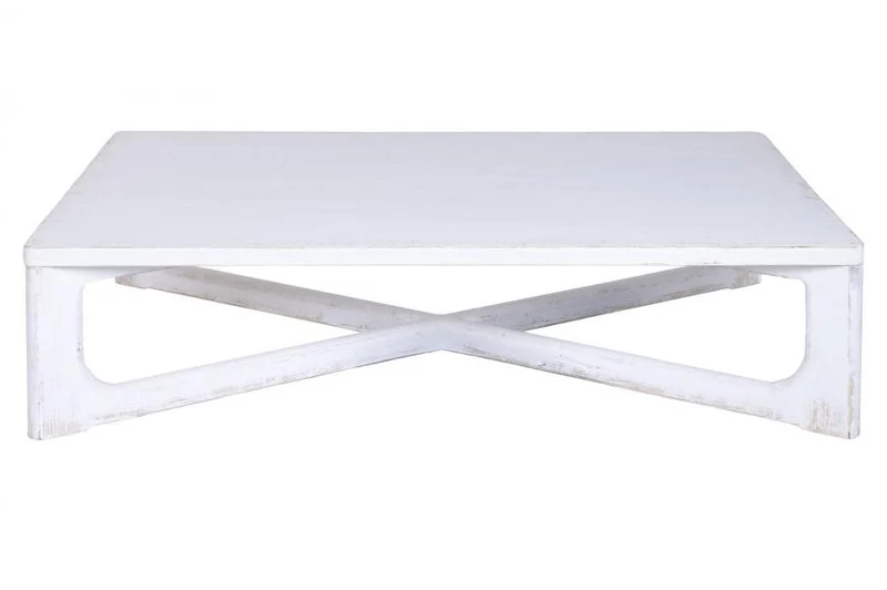 MESA CENTRO OLMO MACIZO 170X109X41 BLANCO