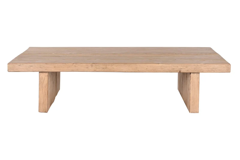 MESA CENTRO OLMO MACIZO 170X100X40 NATURAL NATURAL