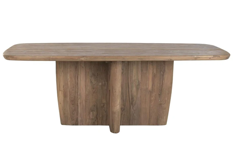 MESA COMEDOR TECA RECICLADA 220X110X78 NATURAL
