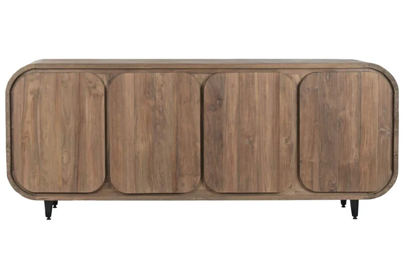 BUFFET TECA RECICLADA 200X45X80 4 PUERTAS NATURAL