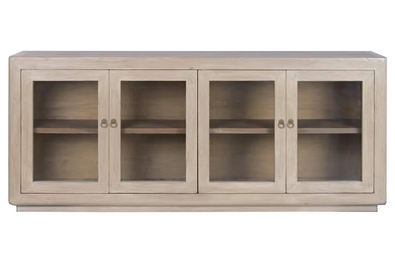 BUFFET OLMO MACIZO CRISTAL 200X44X85 NATURAL
