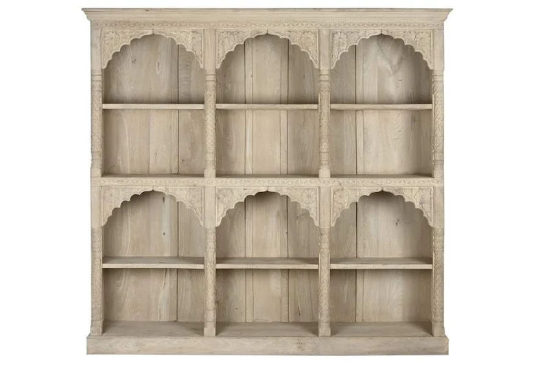 ESTANTERIA MADERA 204X38X196 TALLADA A MANO