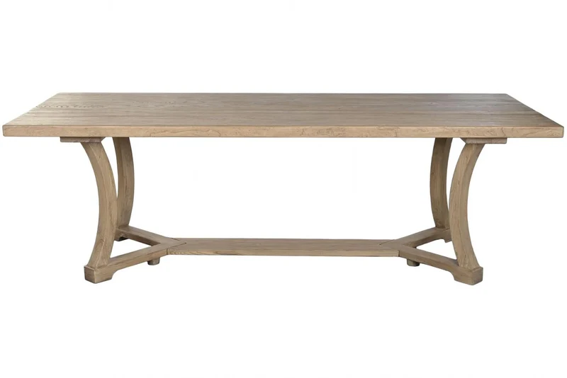 MESA COMEDOR OLMO MACIZO 240X100X76 NATURAL