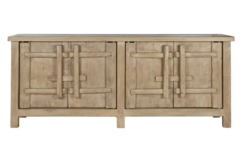 APARADOR OLMO MACIZO 230X48X96 NATURAL NATURAL