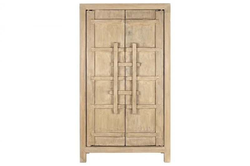ARMARIO OLMO MACIZO 115X48X210 NATURAL NATURAL