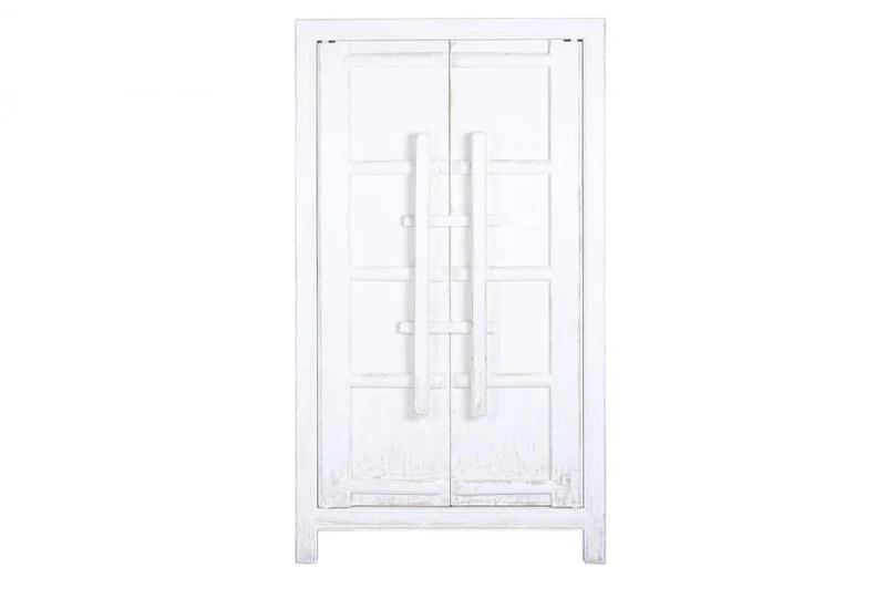 ARMARIO OLMO MACIZO 115X48X210 BLANCO