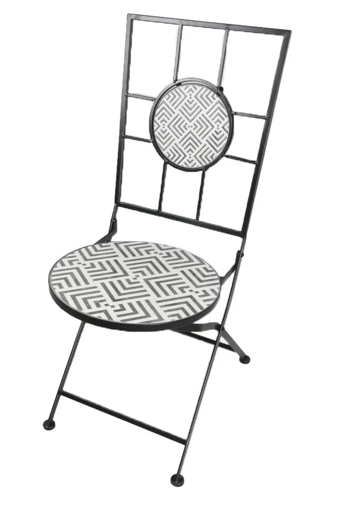 SILLA METAL PIEDRA 50,5X39X93