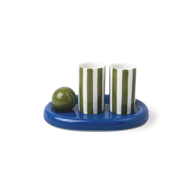 Set de chupitos Lily Mae Cerámica - Cobalt / Olive