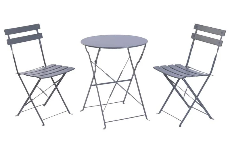 MESA SET 3 METAL 60X60X71 GRIS