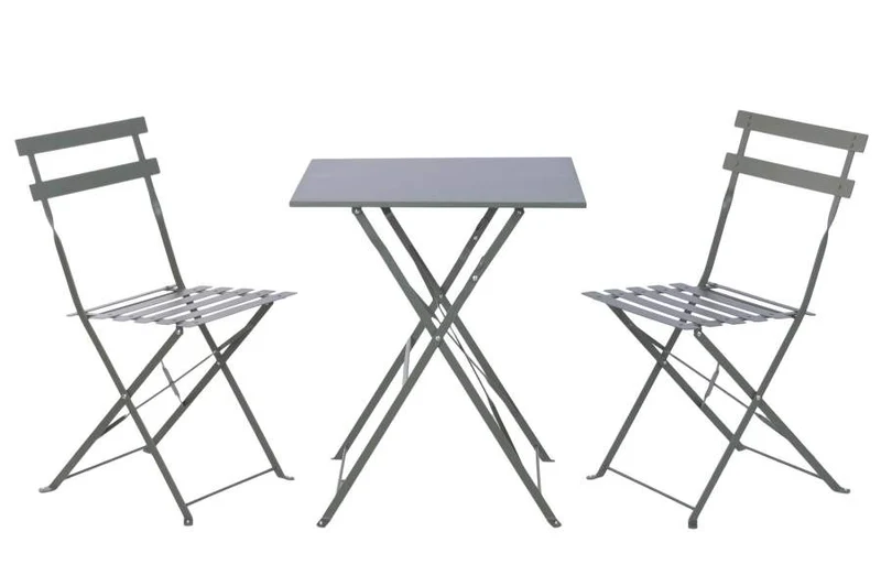 MESA SET 3 METAL 60X60X71 VERDE