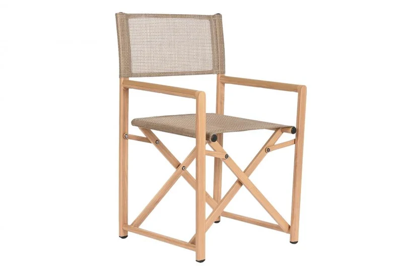 SILLA ALUMINIO RATAN SINTETICO 56X49X86 DIRECTOR