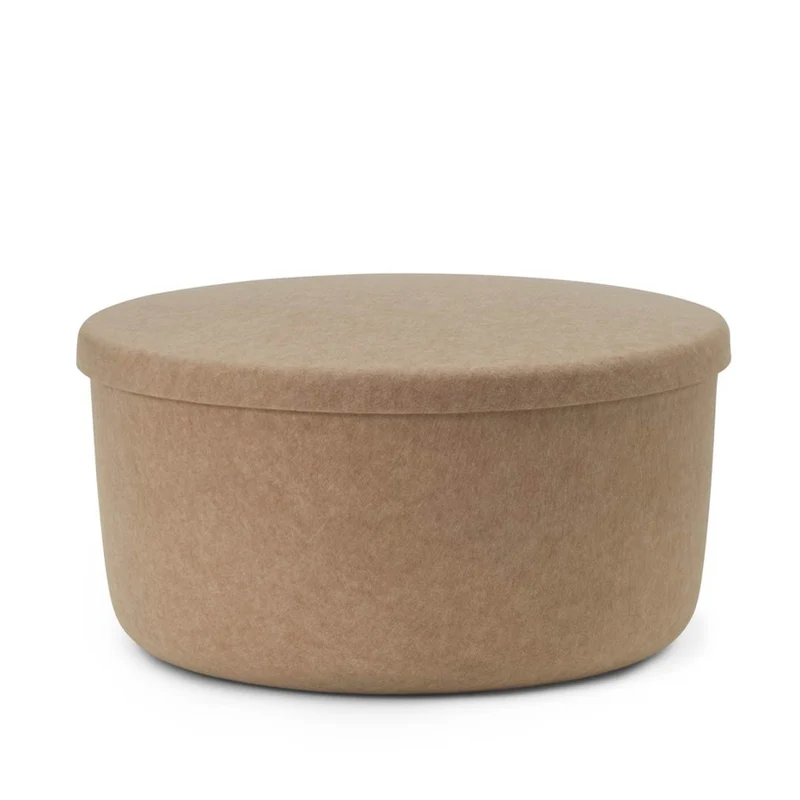 Hide Storage Pouf Small