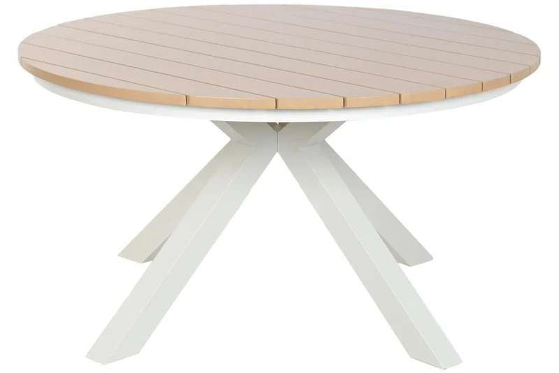 MESA REDONDA COMEDOR ALUMINIO 140X140X75 BLANCO