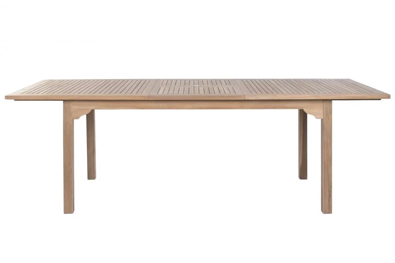 MESA COMEDOR TECA 180X100X75 EXTENSIBLE A 240 CM