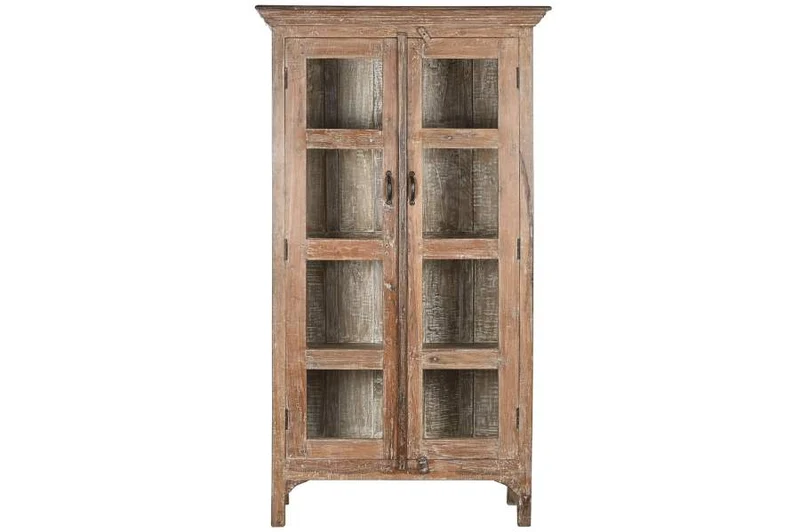 VITRINA MADERA RECICLADA 99X50X184,5 105,00 ANTIGU