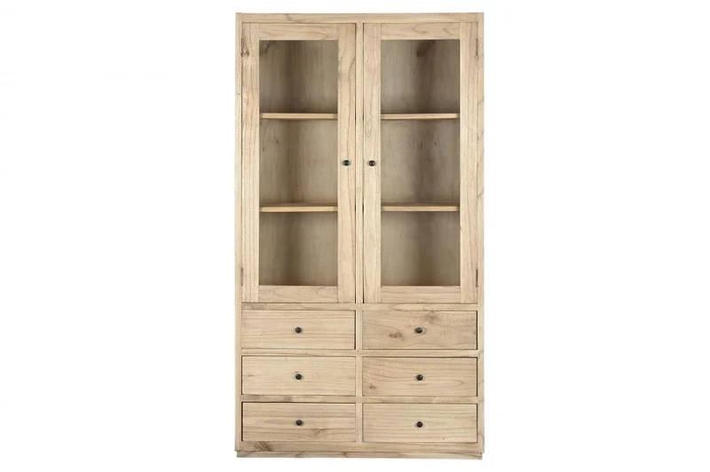 VITRINA MINDI CRISTAL 100X40X185 54,00 NATURAL