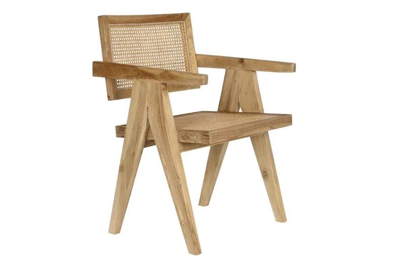 SILLA TECA RATAN 58X56X82 NATURAL