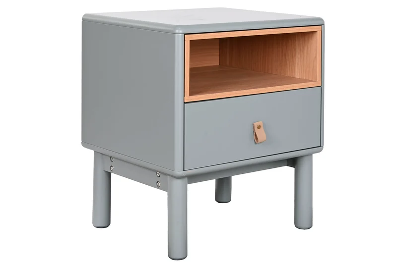 MESITA DE NOCHE MDF PU 48X40X55 GRIS