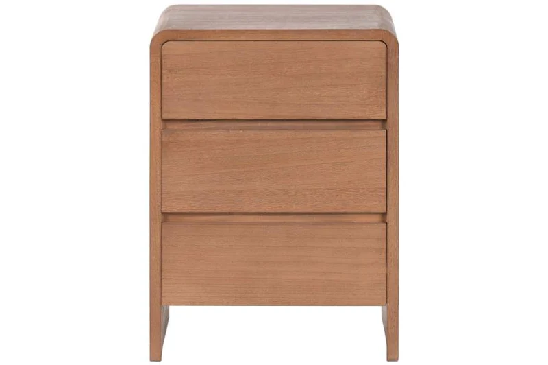 MESITA DE NOCHE PAULOWNIA OLMO 44X34X60 3 CAJONES
